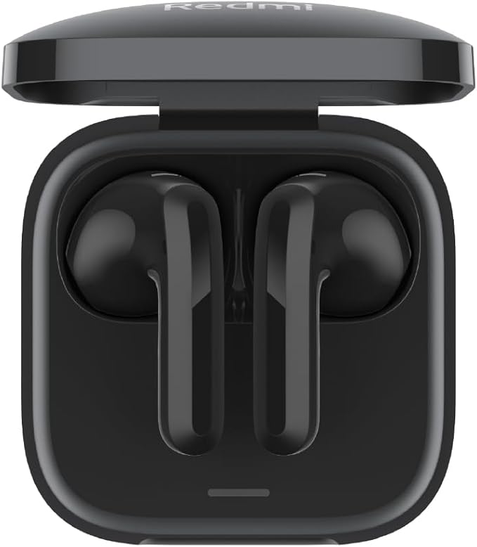 Xiaomi Redmi Buds 6 Active AI Wireless Earphones, Noise-Canceling Calls, Bluetooth 5.4, Low Latency, Deep Bass, Google Fast Pair, Fast Charging, USB Type-C, 36-Hour Battery Life, Lightweight, Black