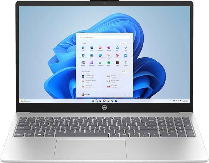 HP Laptop 15-fd0029nx, 15.6" FHD, Intel Core i5-1334U (13th Gen), Intel Iris Xe Graphics, 8GB RAM, 512GB SSD, 2 Year Warranty, Windows 11 Home, Natural silver - 9P7P3EA