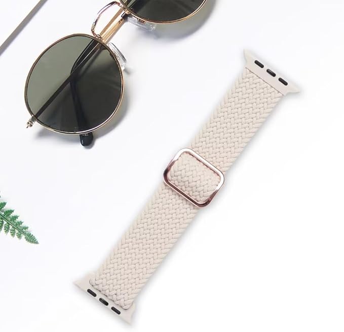 Braided Stretchy Solo Loop Compatible with Apple Watch Bands 38mm 40mm 41mm 42mm 44mm 45mm 46mm 49mm for Women Men, Nylon Elastic Straps Wristbands for iWatch Series 10 9 8 7 6 SE 5 4 3 2 Ultra