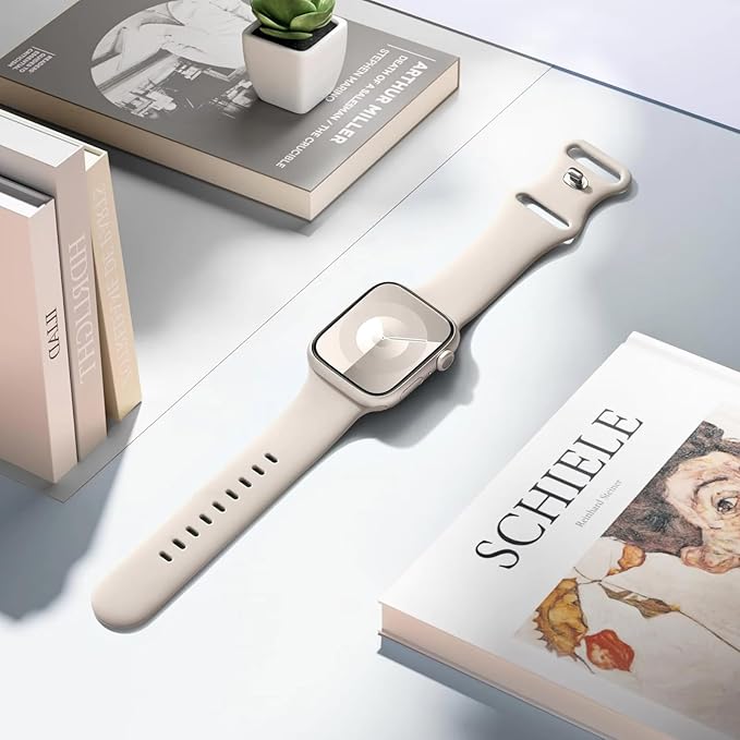 Sport Band for Apple Watch Bands for Women/Men 40mm 44mm 46mm 45mm 42mm 41mm 49mm iWatch Bands 38mm 42mm,Soft Waterproof Silicone Wristband Strap for Apple Watch series 10 9 8 7 6 5 4 3 SE Ultra/2