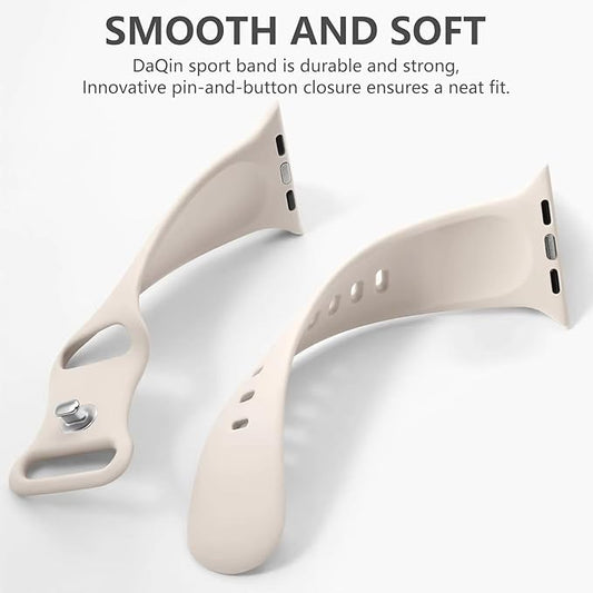 Sport Band for Apple Watch Bands for Women/Men 40mm 44mm 46mm 45mm 42mm 41mm 49mm iWatch Bands 38mm 42mm,Soft Waterproof Silicone Wristband Strap for Apple Watch series 10 9 8 7 6 5 4 3 SE Ultra/2