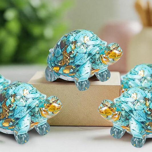 Coastal Beach House Decor, Beach Turtle Wall Decor Statues, Turtle Figurines for Home Art, Room & Bedroom, Sea Garden & Bathroom Decorations, Office Desk Gifts, Green