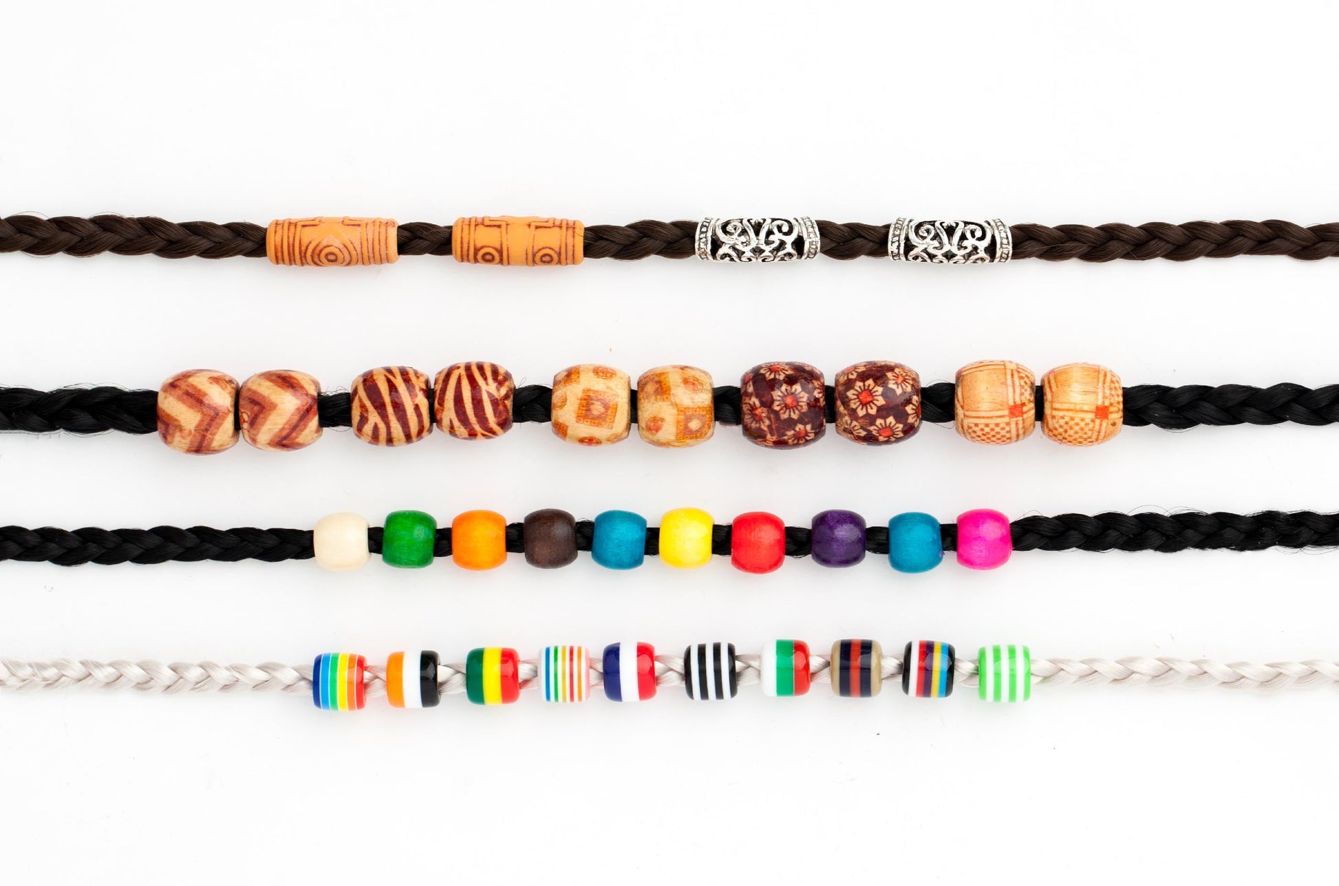 Fa hajgyöngy nagy AFROline (10db)-2