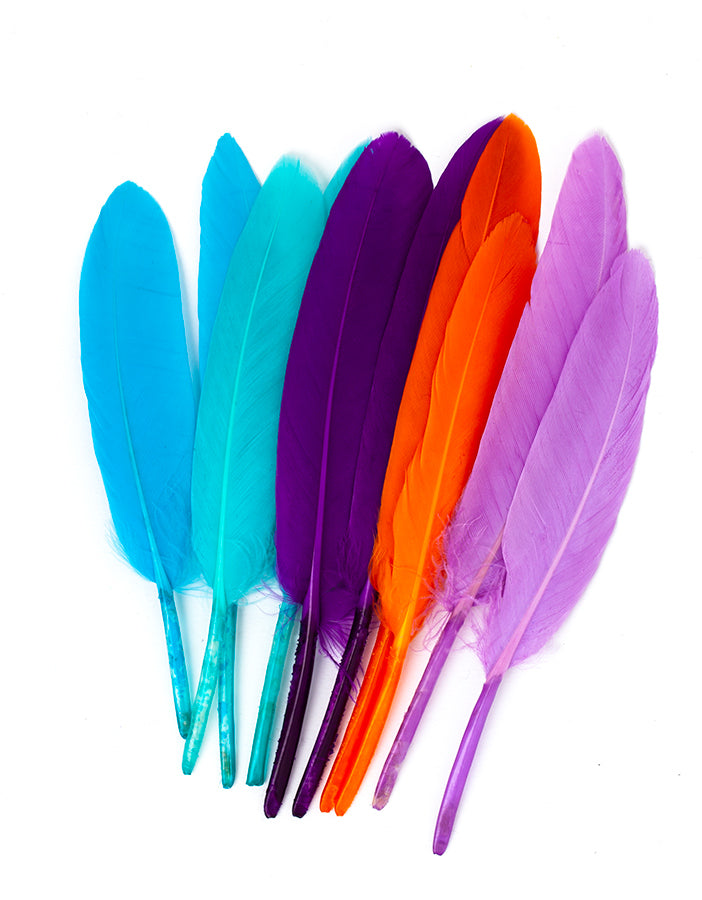 Hajékszer színes toll hajdísz Zöld AFROline (1db)-2